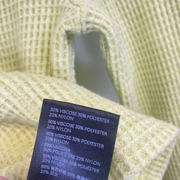 BDG Neon Waffle Knit Quarter Zip Crop Top - Picture 7 of 10